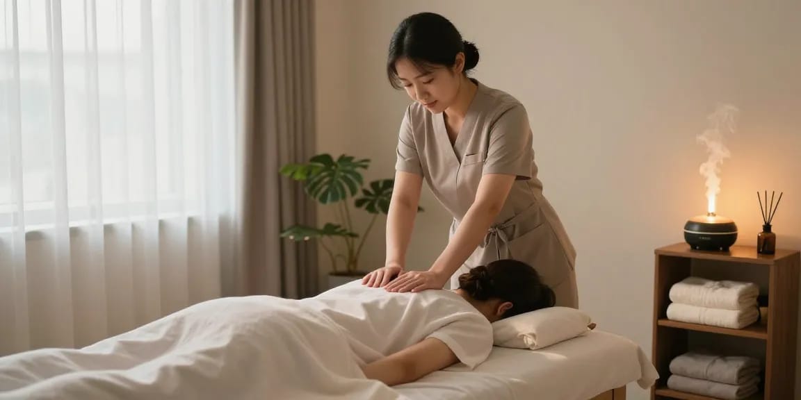 Experience revitalizing 강동구출장마사지 in a calming therapy room with soothing decor.