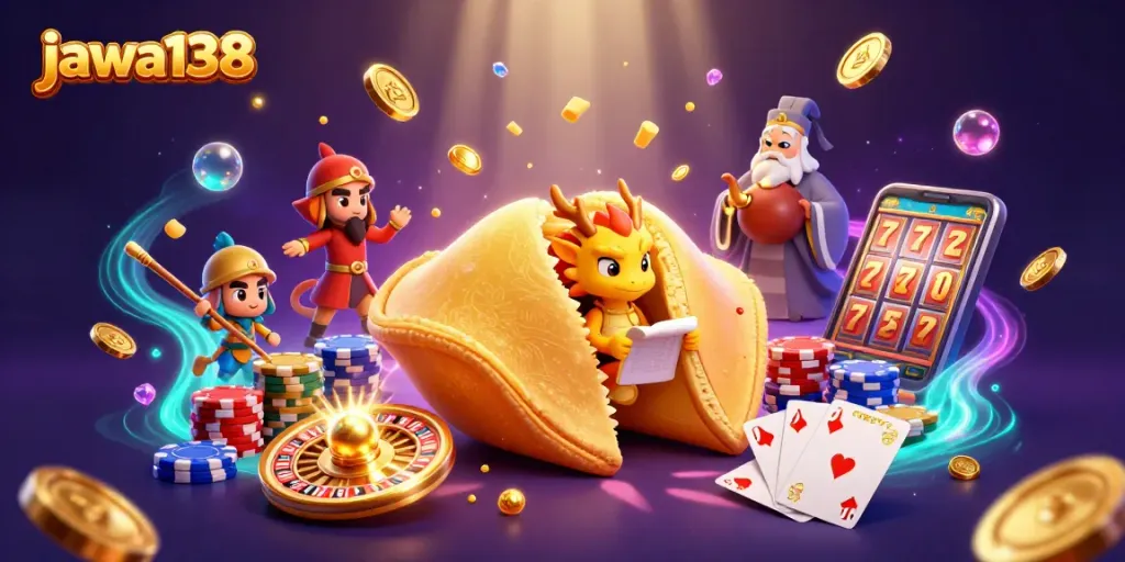 Experience thrilling betting with jawa138, showcasing a vibrant golden scene of casino excitement.