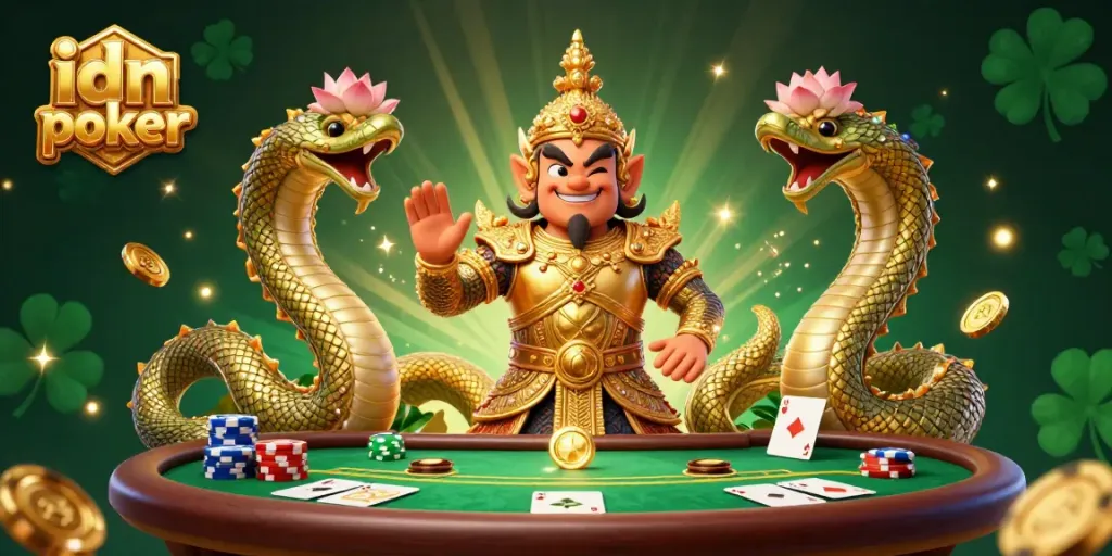 Experience idn poker with vibrant characters and dynamic gaming elements in an engaging scene.