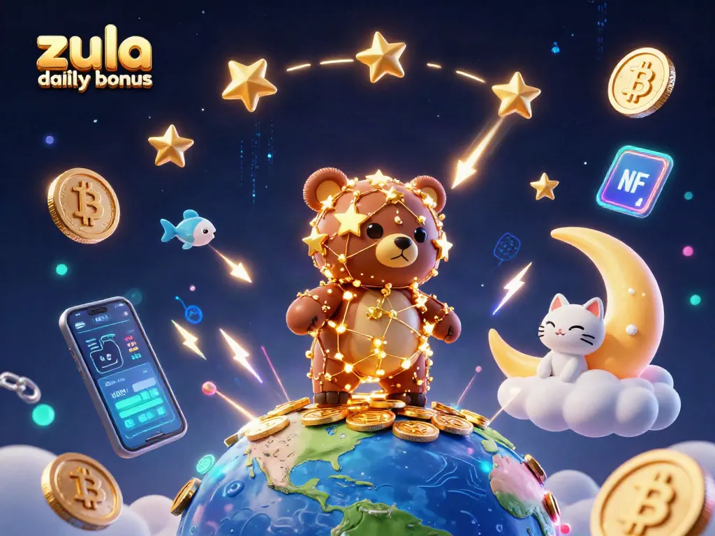 Engage with the zula casino daily bonus through fun dynamic imagery of Gold Coins, constellation bear and stars.