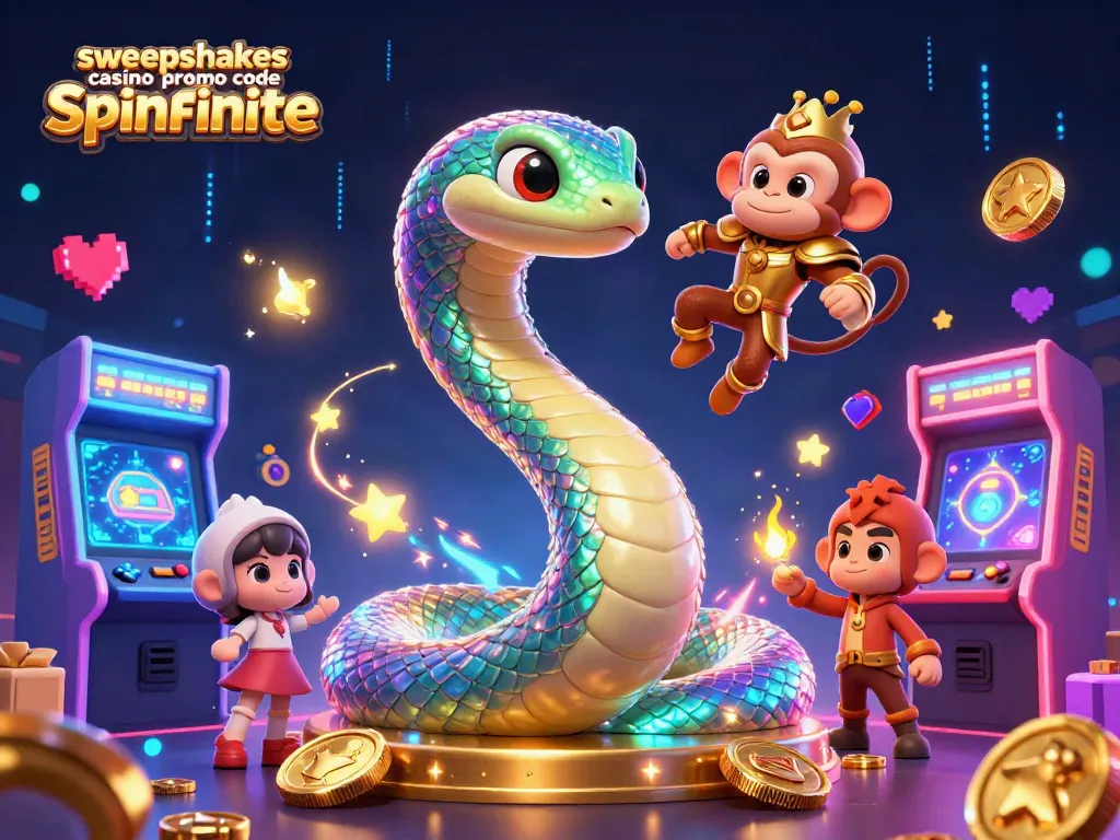 Spinfinite's sweepstakes casino promo code spinfinite lights up the gaming scene with vibrant visuals and fun elements.