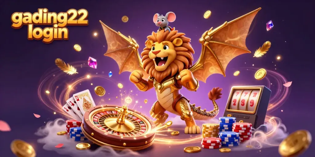 Engage in thrilling gameplay with the gading22 login as you experience casino excitement through an epic 3D scene.