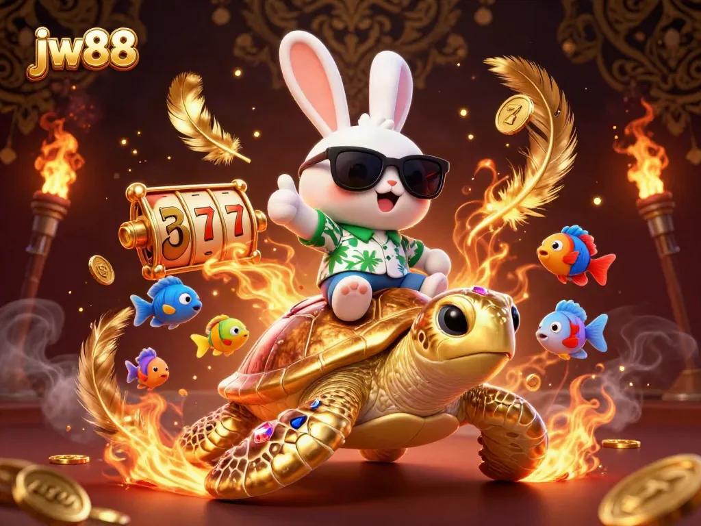 Spin the reels with jw88's exciting slot gaming experience featuring vibrant characters and casino elements.