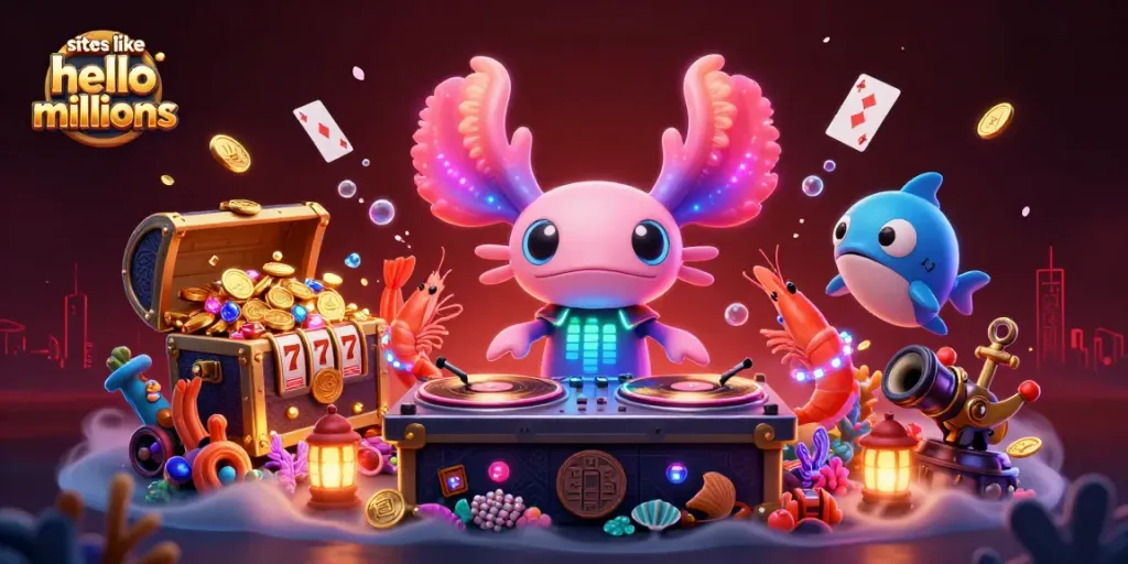 Engage in thrilling play at sites like Hello Millions with vibrant gaming elements and energetic characters.