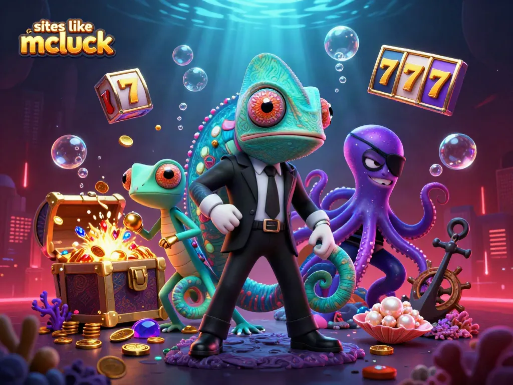 Win big with sites like mcluck featuring exciting slot reels and vibrant casino characters.