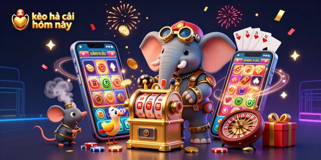 Experience the excitement of kèo nhà cái hôm nay with our vibrant casino illustration.