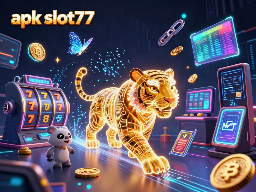 Permainan apk slot77 dengan macan emas dan elemen slot digital membawa pengalaman menang yang seru.