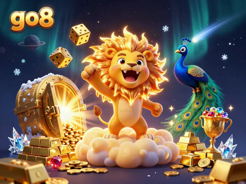 Engage in vibrant casino gameplay and explore the go8 universe with captivating characters and treasure.