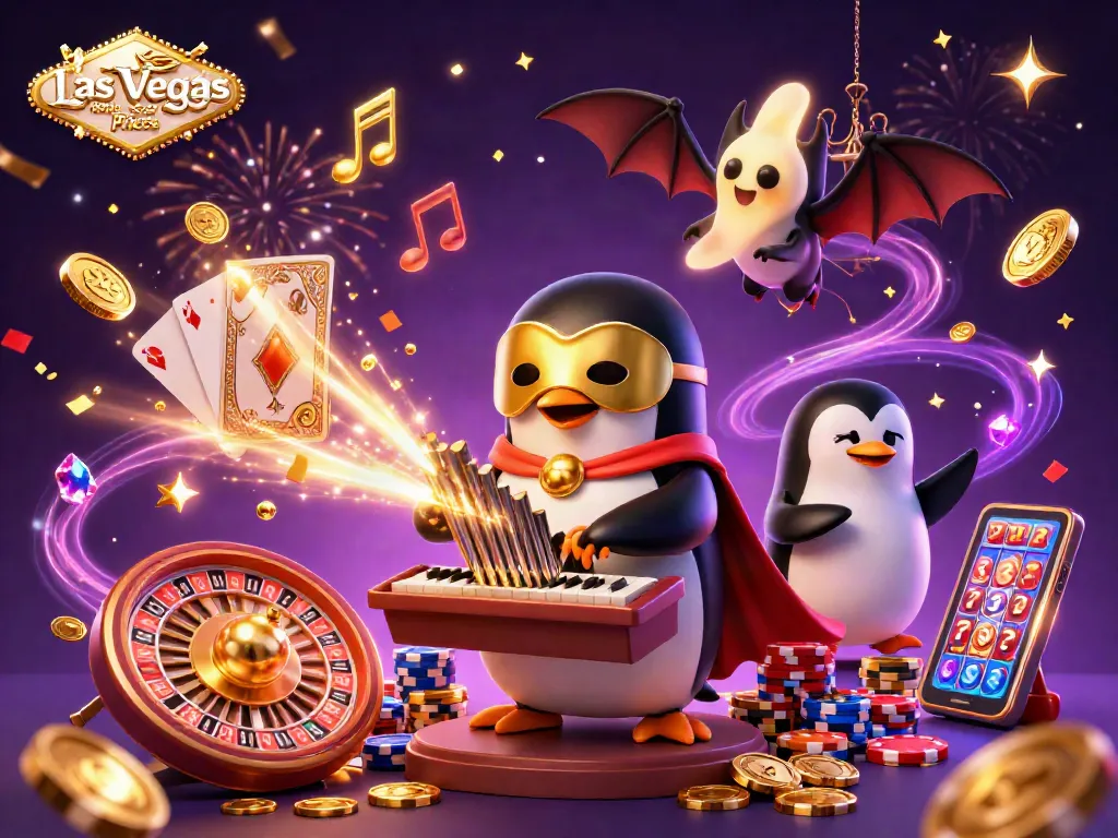 Experience the excitement of Las Vegas Bottle Service Prices with a vibrant casino scene featuring animated characters.
