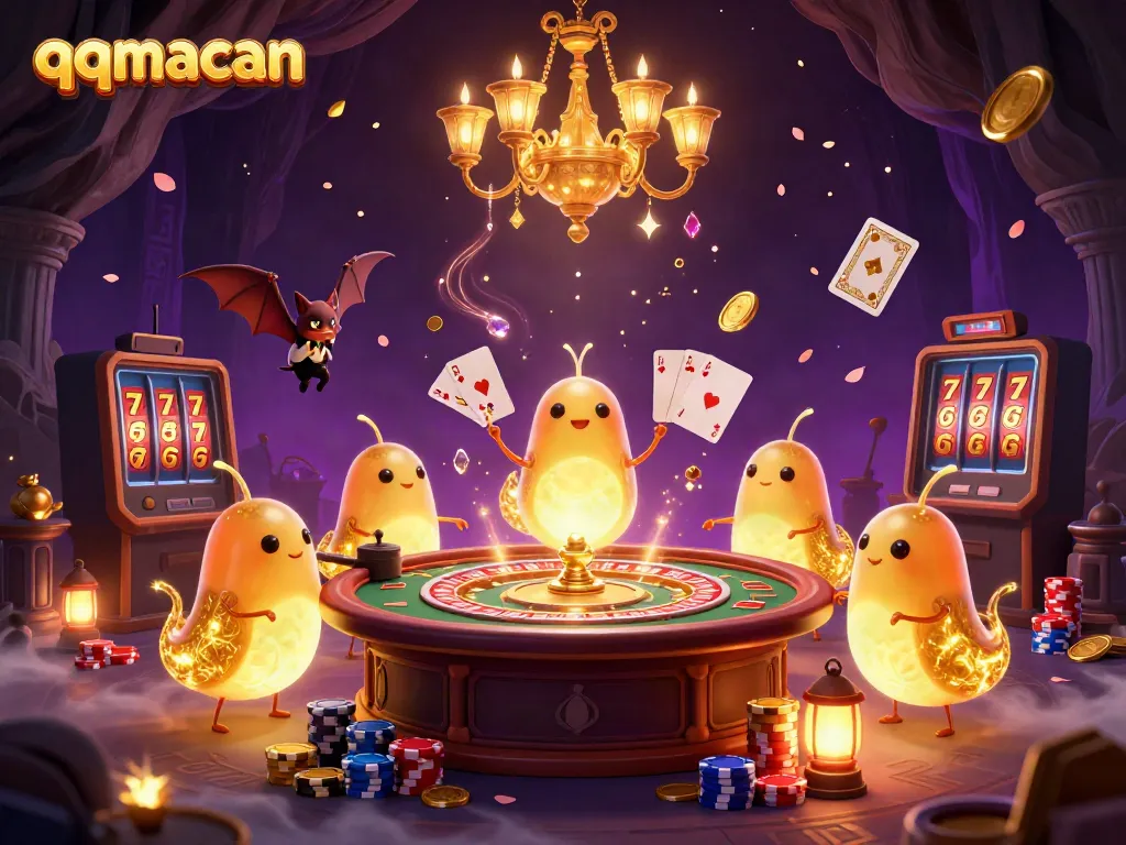 Experience the enchanting qqmacan cave casino alive with glowing glowworms and vibrant game elements.