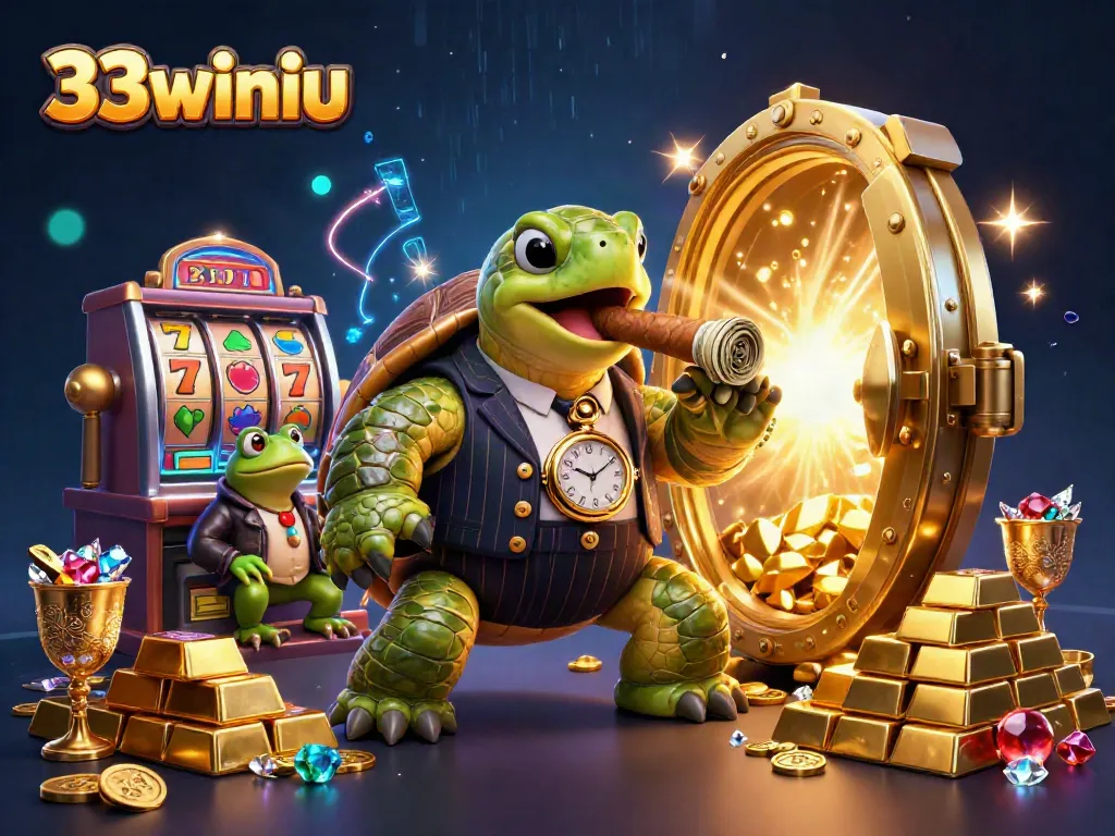 Engage with 33winiu's vibrant casino world filled with animated characters and exciting slot games.
