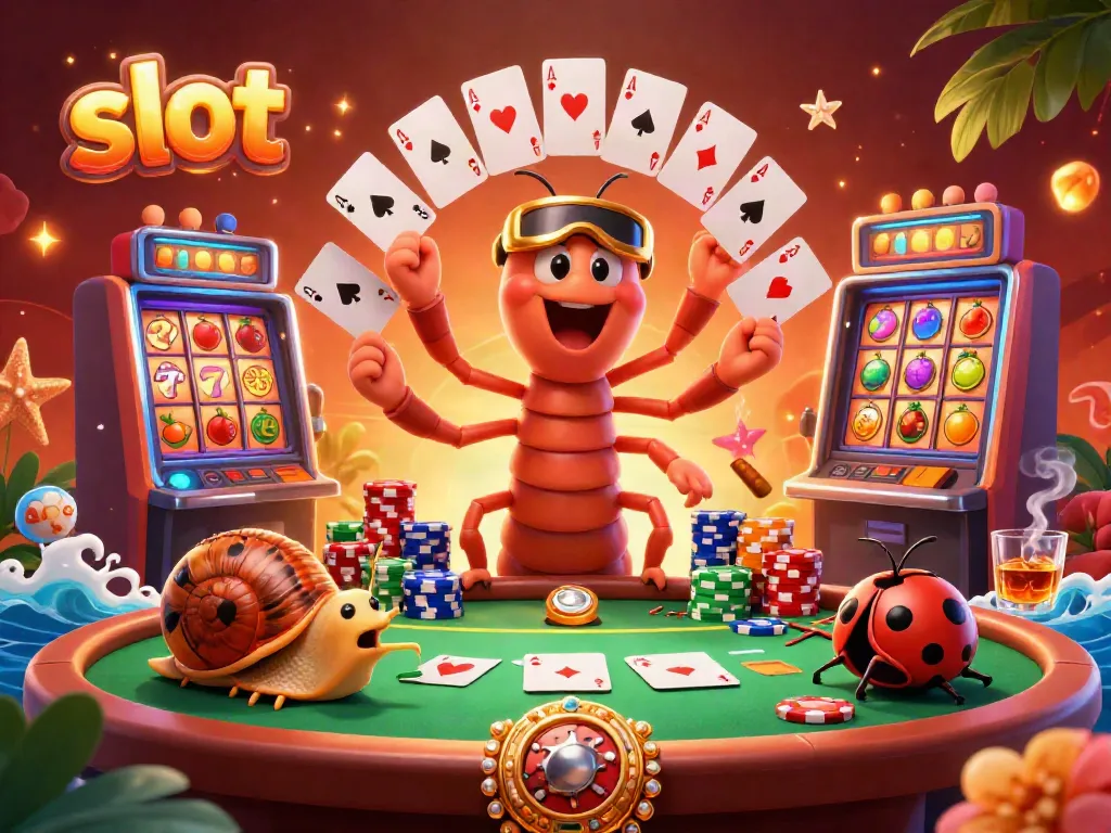 Experience the excitement of slot machines with colorful 3D cartoon characters in action.