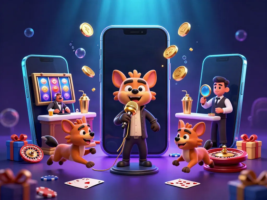 Experience ดูบอลออนไลน์ with a vibrant casino scene featuring hyenas and dynamic game elements showcasing excitement.