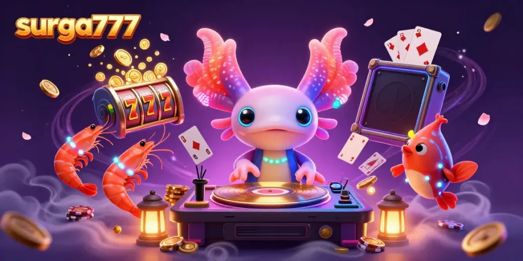 Experience the excitement at surga777 with dynamic slot games and vibrant characters in a captivating underwater scene.