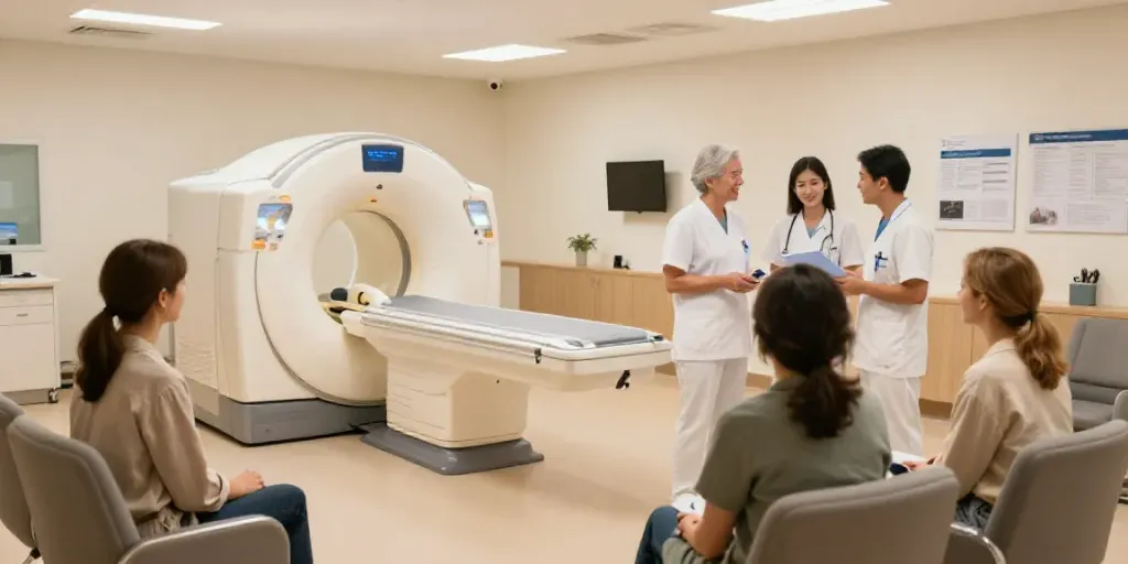 Röntgenreizbestrahlung in der Nähe: freundliches Ambiente im modernen Diagnostikzentrum Wolfsburg.